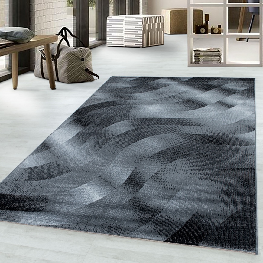 Costa Contemporary Black Rug